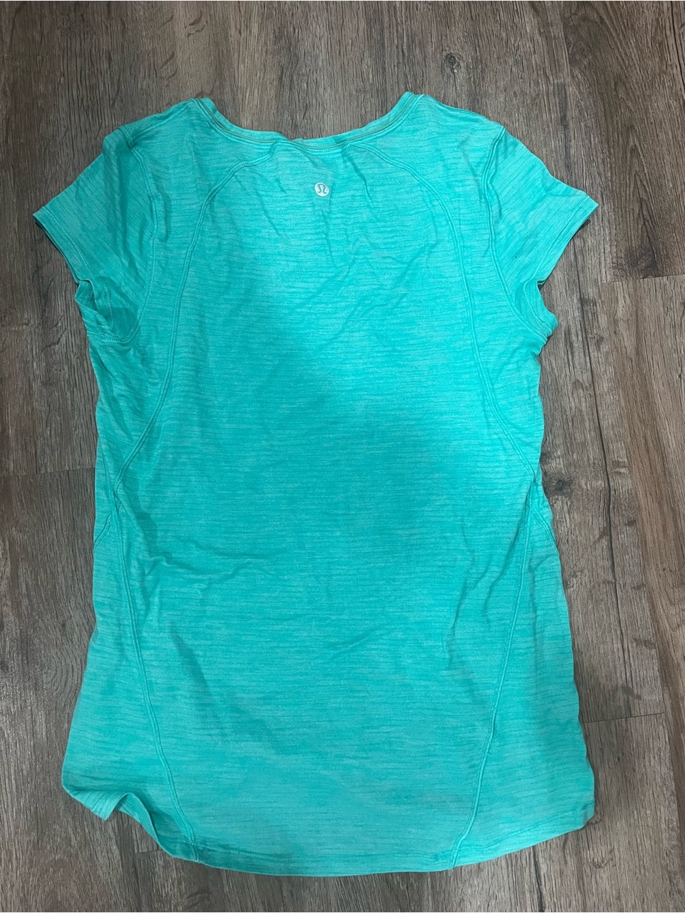 lululemon athletica Turquoise Heather Short Sleeve Tee